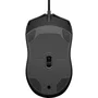 HP Ratón 105 con cable, 1600 DPI, Negro